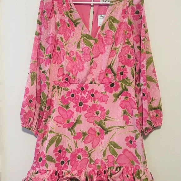 Floral Pink formal Dress - Picture 3 of 9